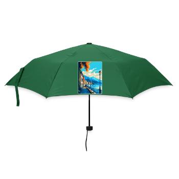 Locarno Schweiz Vintage Reiseplakat Souvenir - Regenschirm (klein) - Flaschengrün - Vorne