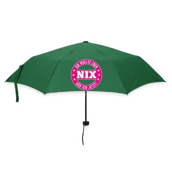 Nix Schenken Ich Habe Keinen Wunsch Nichts Zum Geb - Regenschirm (klein) - Flaschengrün - Vorne