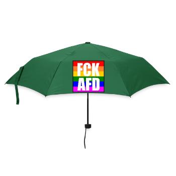 Fck afd - Regenschirm (klein) - Flaschengrün - Vorne