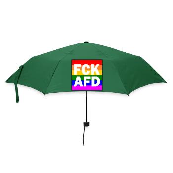 Fck afd - Regenschirm (klein) - Flaschengrün - Vorne