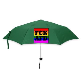 Fck afd - Regenschirm (klein) - Flaschengrün - Vorne