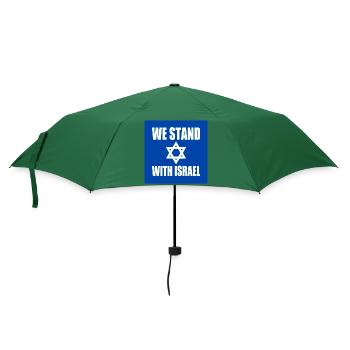 We stand with israel - Regenschirm (klein) - Flaschengrün - Vorne