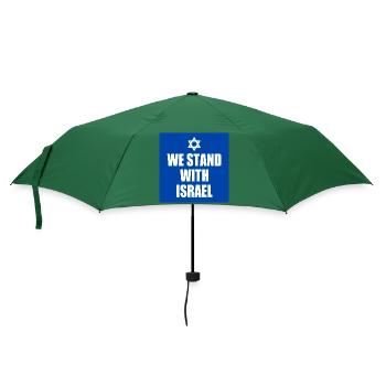 We stand with israel - Regenschirm (klein) - Flaschengrün - Vorne