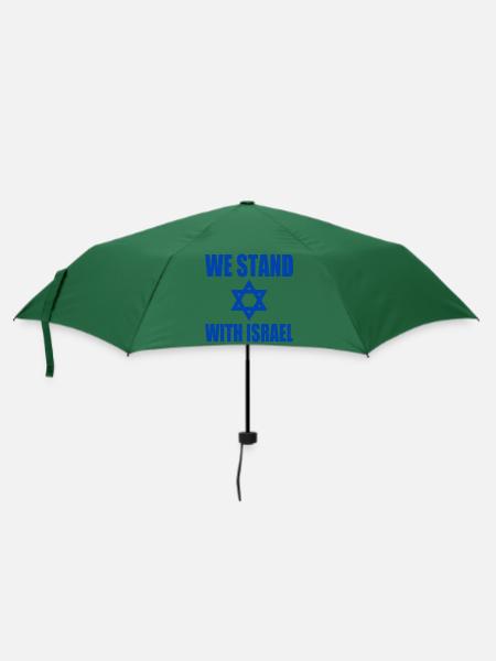 We stand with israel - Regenschirm (klein) - Flaschengrün