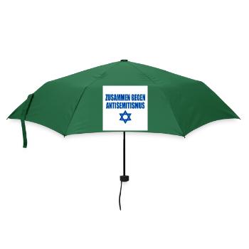 zusammen gegen antisemitismus - Regenschirm (klein) - Flaschengrün - Vorne