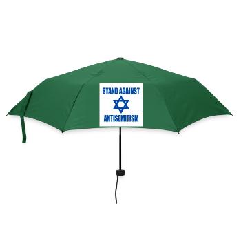 stand against antisemitism - Regenschirm (klein) - Flaschengrün - Vorne