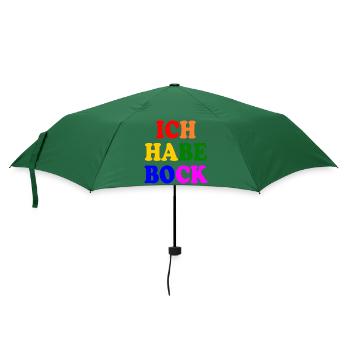 Ich habe bock - Regenschirm (klein) - Flaschengrün - Vorne