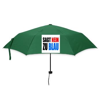 sagt nein zu blau - Regenschirm (klein) - Flaschengrün - Vorne