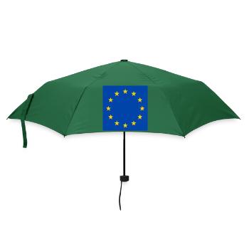 Europa flagge - Regenschirm (klein) - Flaschengrün - Vorne