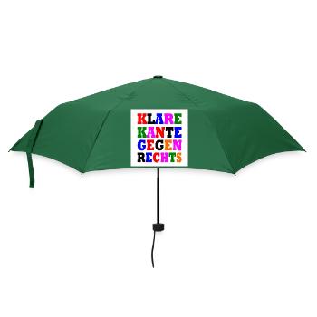klare kante gegen rechts - Regenschirm (klein) - Flaschengrün - Vorne