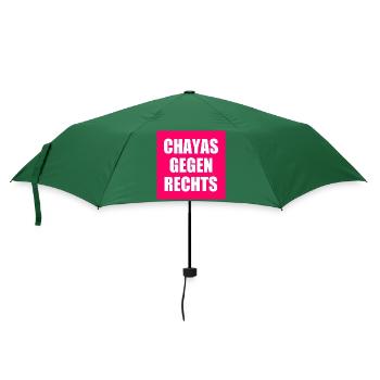 chayas gegen rechts - Regenschirm (klein) - Flaschengrün - Vorne
