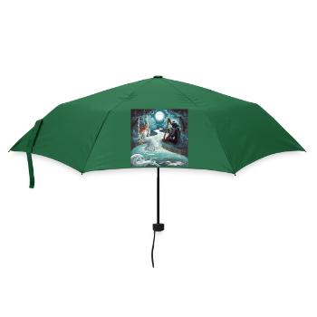 Mondlicht-Melodie - Regenschirm (klein) - Flaschengrün - Vorne