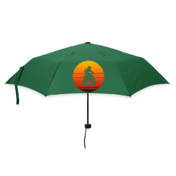 Grand cadeau de motocross pour le motocross - Parapluie standard - vert bouteille - Devant