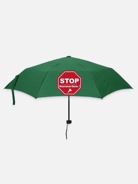Stopp Hammertime - Regenschirm (klein) - Flaschengrün
