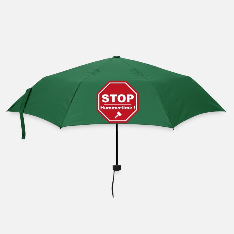 Stopp Hammertime - Regenschirm (klein) - Flaschengrün