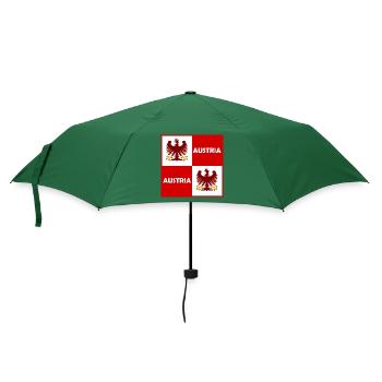 Double Eagle Red White Block - Umbrella (small) - bottlegreen - Front