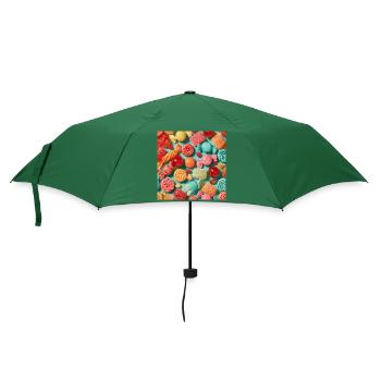 Retro-Pop-Süße Ausbrüche - Regenschirm (klein) - Flaschengrün - Vorne