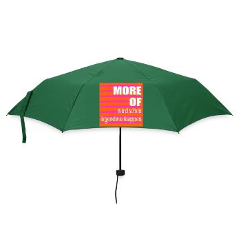 Optimismus Erfolg - Regenschirm (klein) - Flaschengrün - Vorne