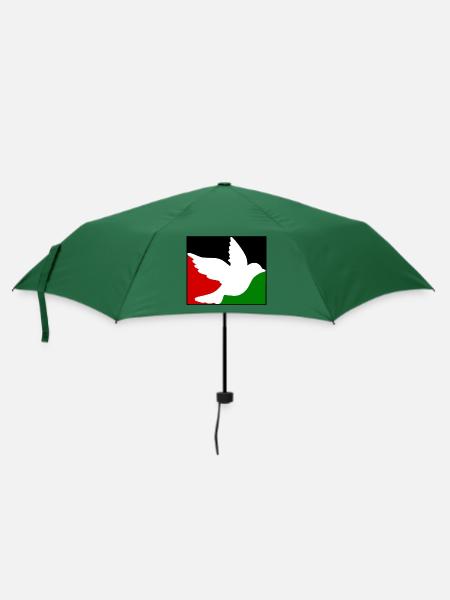 Free palestine Friedenstaube - Regenschirm (klein) - Flaschengrün