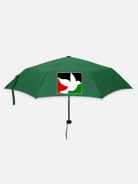 Free palestine - Regenschirm (klein) - Flaschengrün