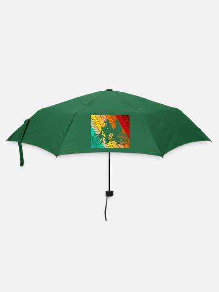 Tandem Fahrrad Fahrradmotiv Fahrradfahrer - Regenschirm (klein) - Flaschengrün