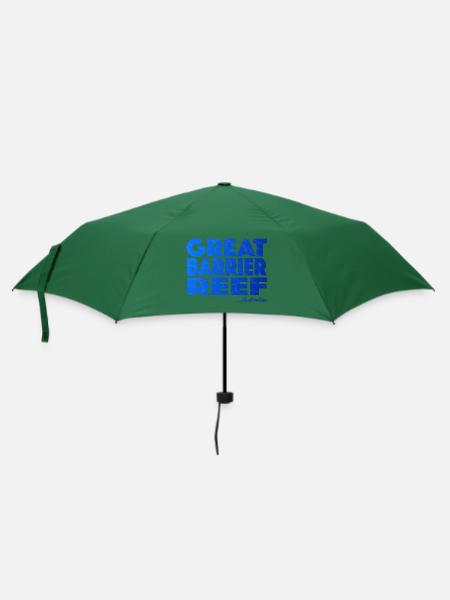 GREAT BARRIER REEF - Regenschirm (klein) - Flaschengrün