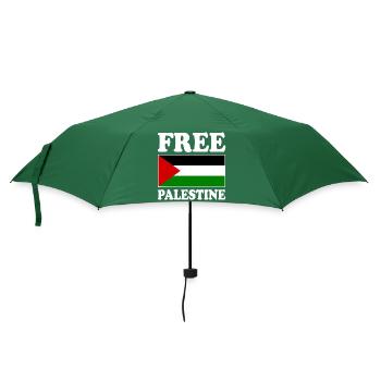 Free palestine - Regenschirm (klein) - Flaschengrün - Vorne