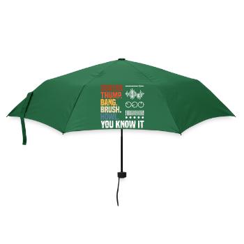 Tontechniker Geschenke | Toningenieur Deejay DJ - Regenschirm (klein) - Flaschengrün - Vorne
