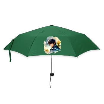 Fantasie, Halbling - Regenschirm (klein) - Flaschengrün - Vorne