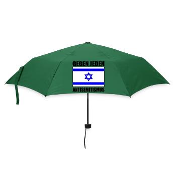 Gegen jeden antisemitismus - Regenschirm (klein) - Flaschengrün - Vorne