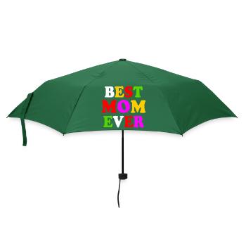 Best mom ever - Regenschirm (klein) - Flaschengrün - Vorne