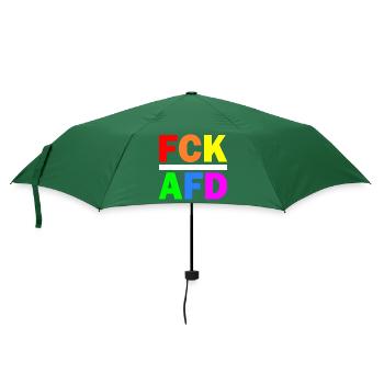 Fck afd - Regenschirm (klein) - Flaschengrün - Vorne