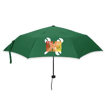 Ich bin Klempner von Beruf - Regenschirm (klein) - Flaschengrün - Vorne