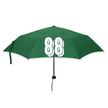 88 Zahl Trikot - Regenschirm (klein) - Flaschengrün - Vorne