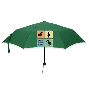 Ente Entensammlung Entenliebhaber Erpel - Regenschirm (klein) - Flaschengrün - Vorne