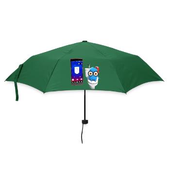 Wassertropfen auf der Toilette - Regenschirm (klein) - Flaschengrün - Vorne
