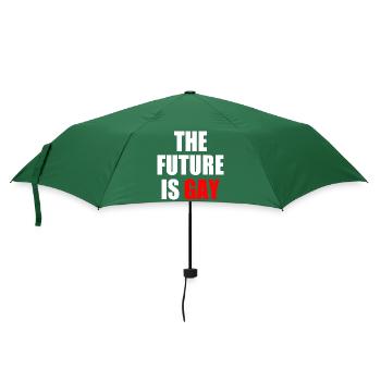 The future is gay - Regenschirm (klein) - Flaschengrün - Vorne