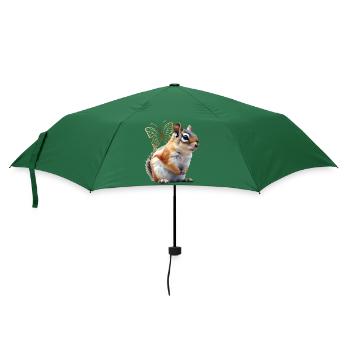 Fliegendes Eichhörnchen - Regenschirm (klein) - Flaschengrün - Vorne