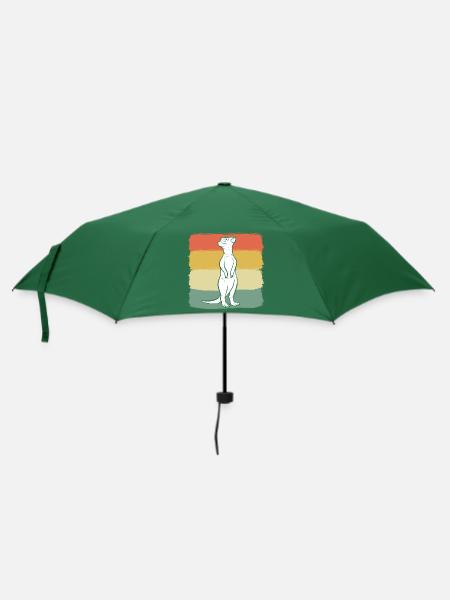 Erdmännchen - Regenschirm (klein) - Flaschengrün