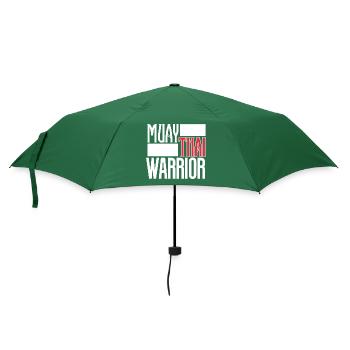 Muay Thai - Regenschirm (klein) - Flaschengrün - Vorne