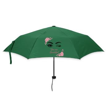 You are Beautiful - Regenschirm (klein) - Flaschengrün - Vorne
