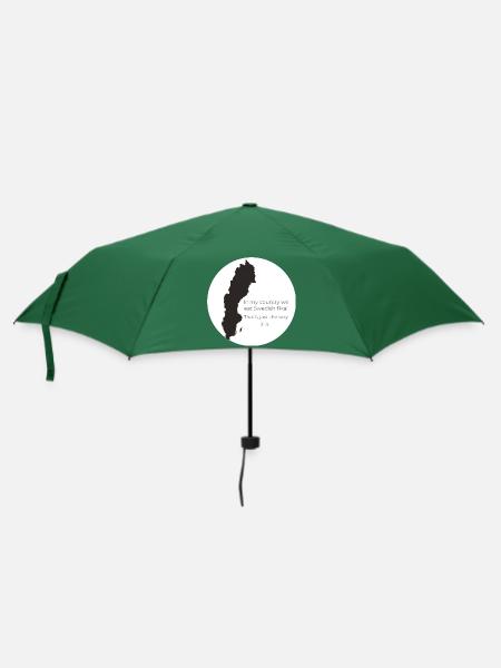 Schweden - Regenschirm (klein) - Flaschengrün