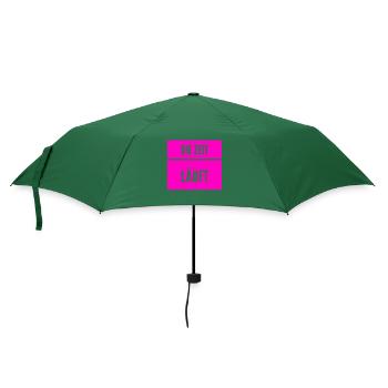 die Uhr tickt - Regenschirm (klein) - Flaschengrün - Vorne