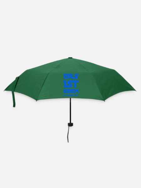 ich bin einzigartig - Regenschirm (klein) - Flaschengrün