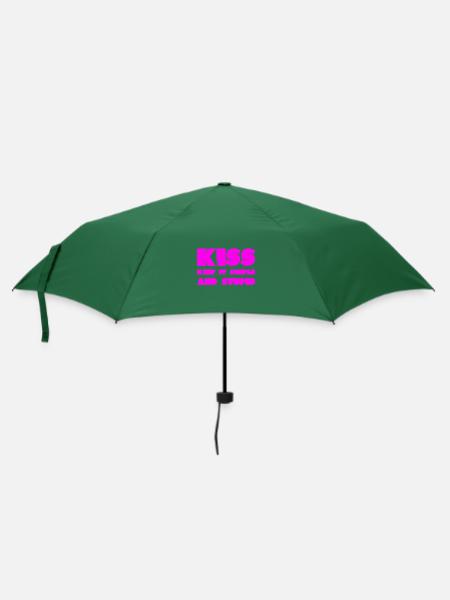 einfach ist besser - Regenschirm (klein) - Flaschengrün