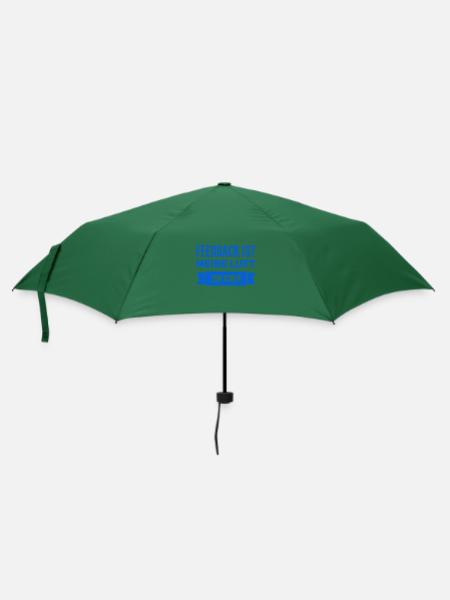 Feedback geht immer - Regenschirm (klein) - Flaschengrün