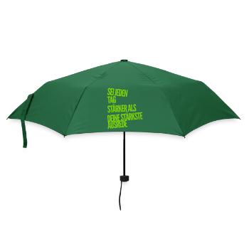 Ausreden waren gestern - Regenschirm (klein) - Flaschengrün - Vorne