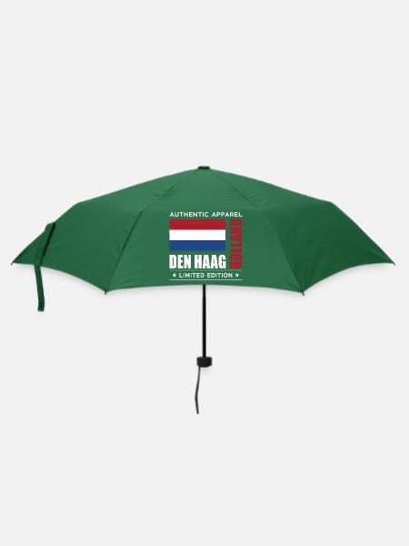 Den Haag - Regenschirm (klein) - Flaschengrün