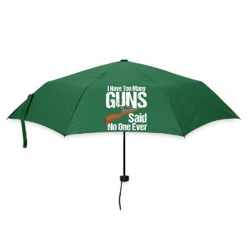 Ich habe zu viele Pistolen - Regenschirm (klein) - Flaschengrün - Vorne