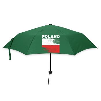 Polen Polnisch - Regenschirm (klein) - Flaschengrün - Vorne